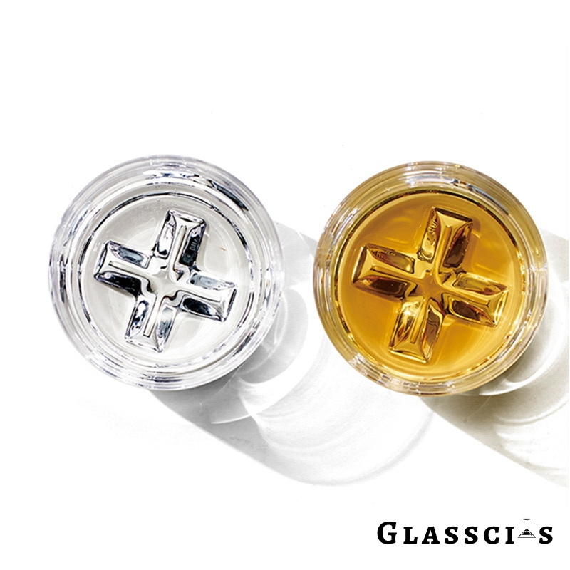 Artistic single whiskey glass design