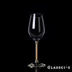 Charlotte Gold Foil Wine Glass