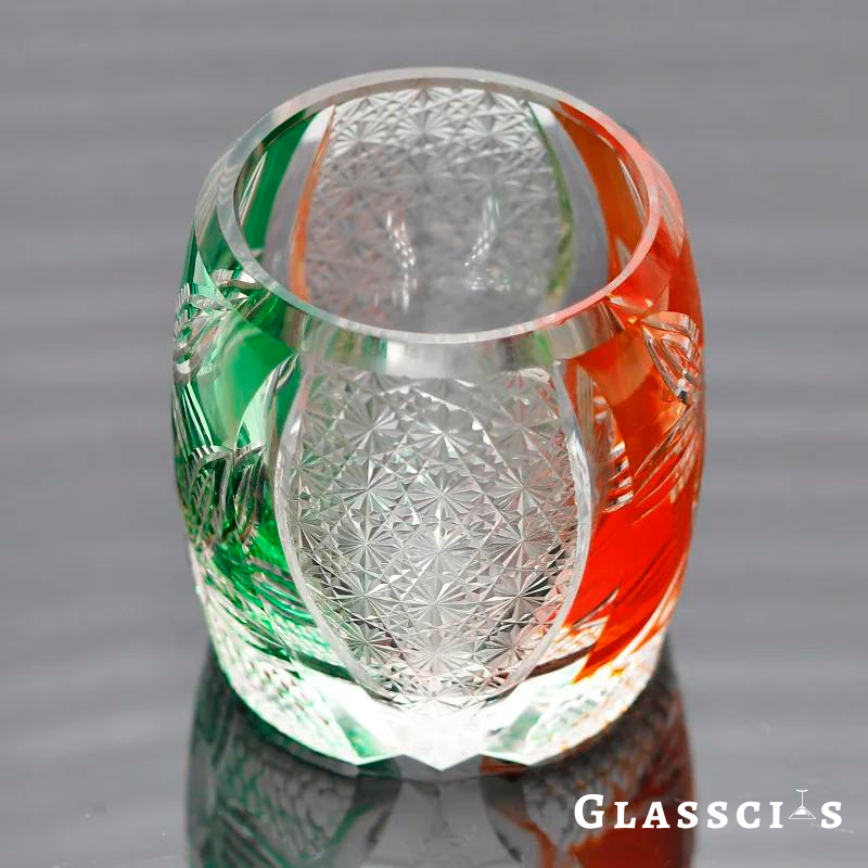 Summer to Fall Edo Kiriko Whiskey Glass