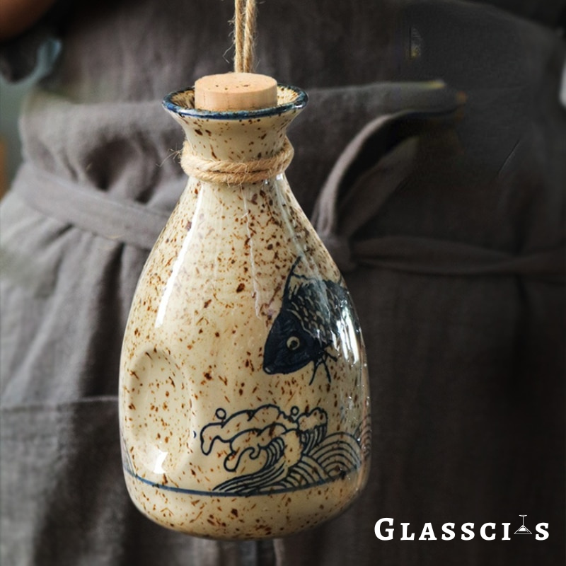 Authentic sake set with cultural significance