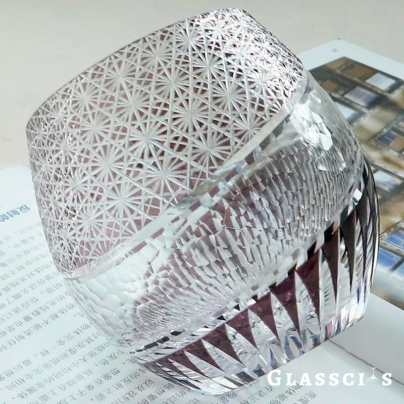 Edo Kiriko Iolite Glass