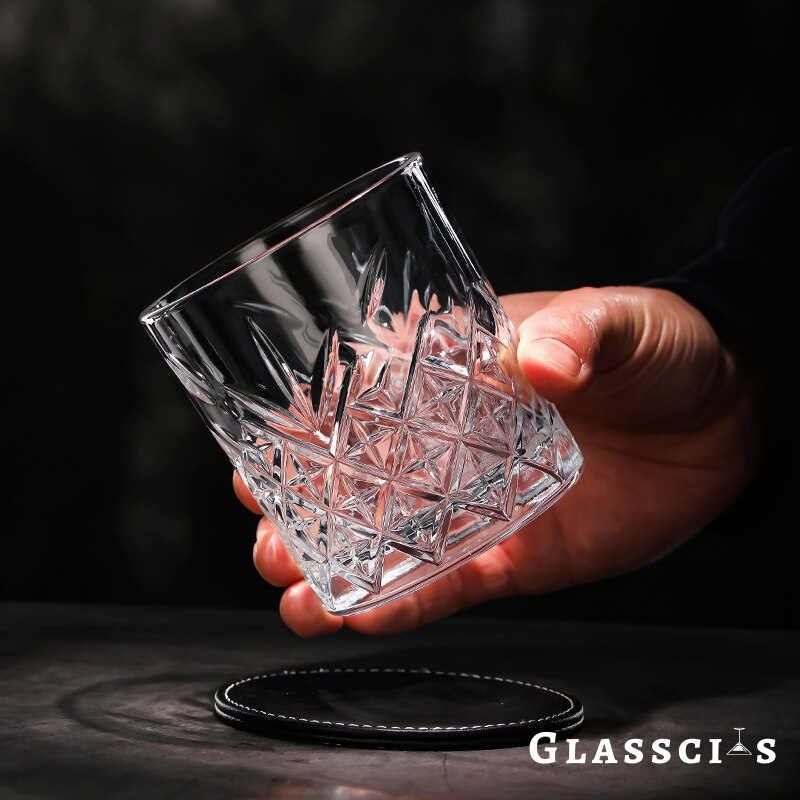 peaky blinders whiskey glass with cuts