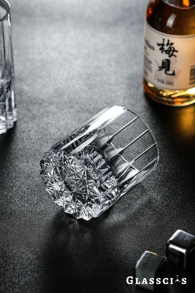 High-End Edo Glassware with Unique Star Cut
