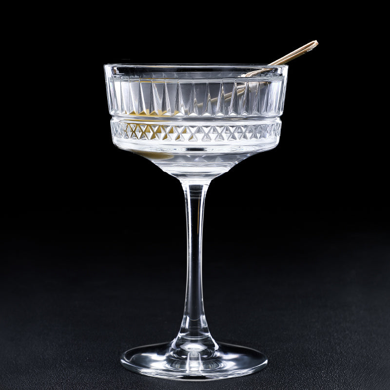 italian carved manhattan cocktail drinkware