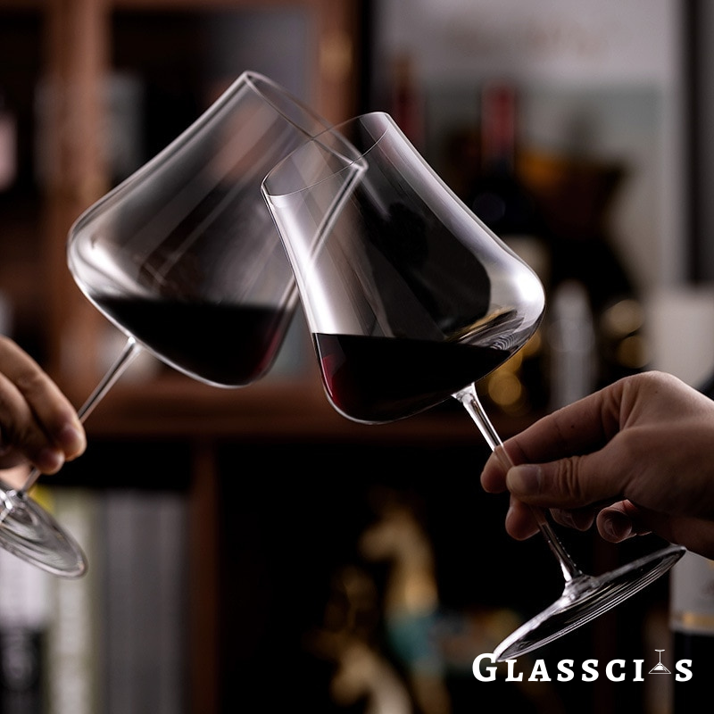 ultra-thin burgundy wine glasses for tasting