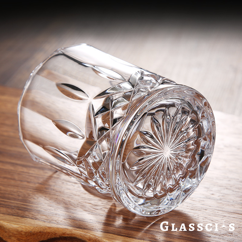 high quality cut crystal whiskey glasses