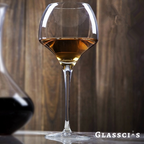 unique wine glass with concave design