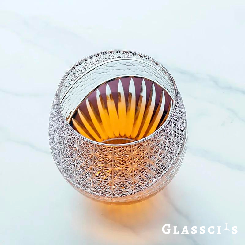 Edo Kiriko Iolite Glass