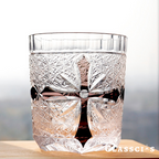 Edo glass with distinctive Black Cross center