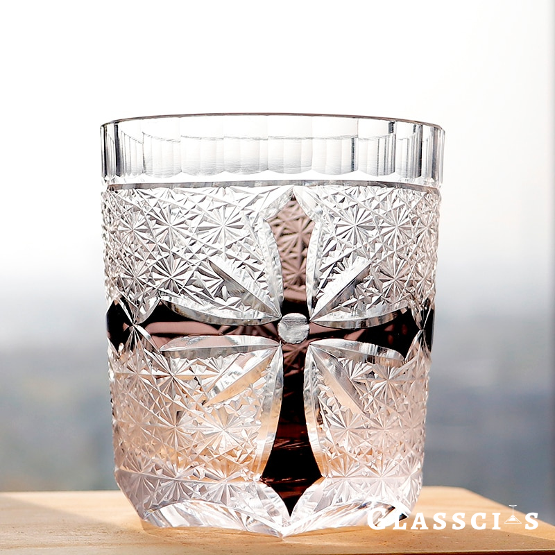 Edo glass with distinctive Black Cross center