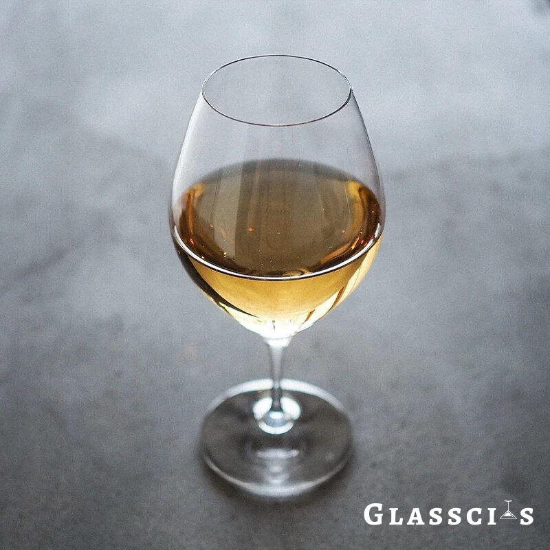 Kimura style short stem crystal wine glasses