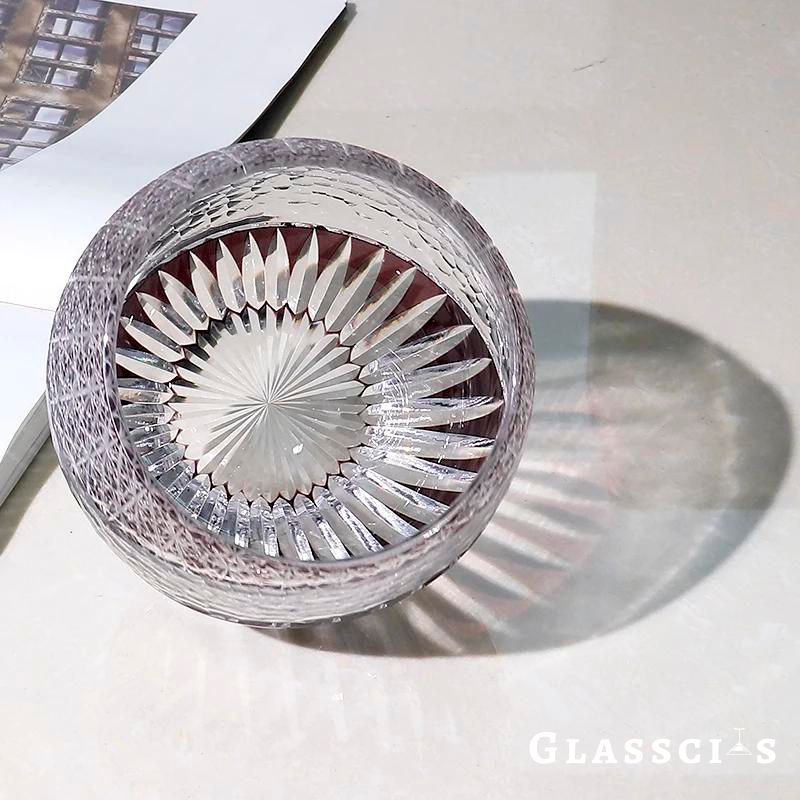 Edo Kiriko Iolite Glass