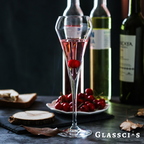 unique curve champagne glasses for enthusiasts