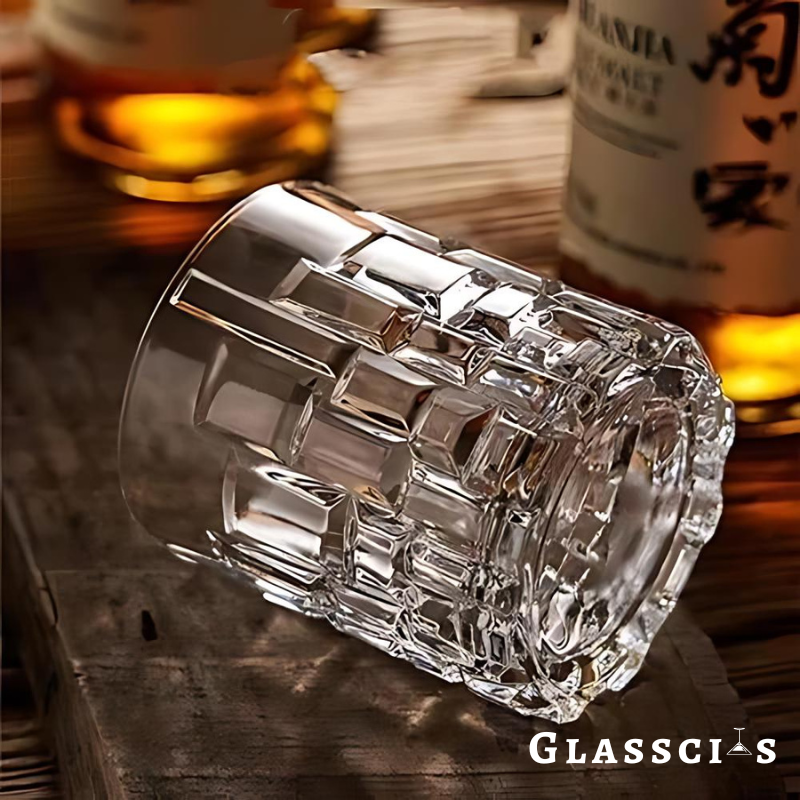 Futuristic Building Unique Whiskey Glasses