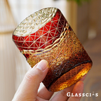 Japanese Wave Edo Kiriko Whiskey Glass