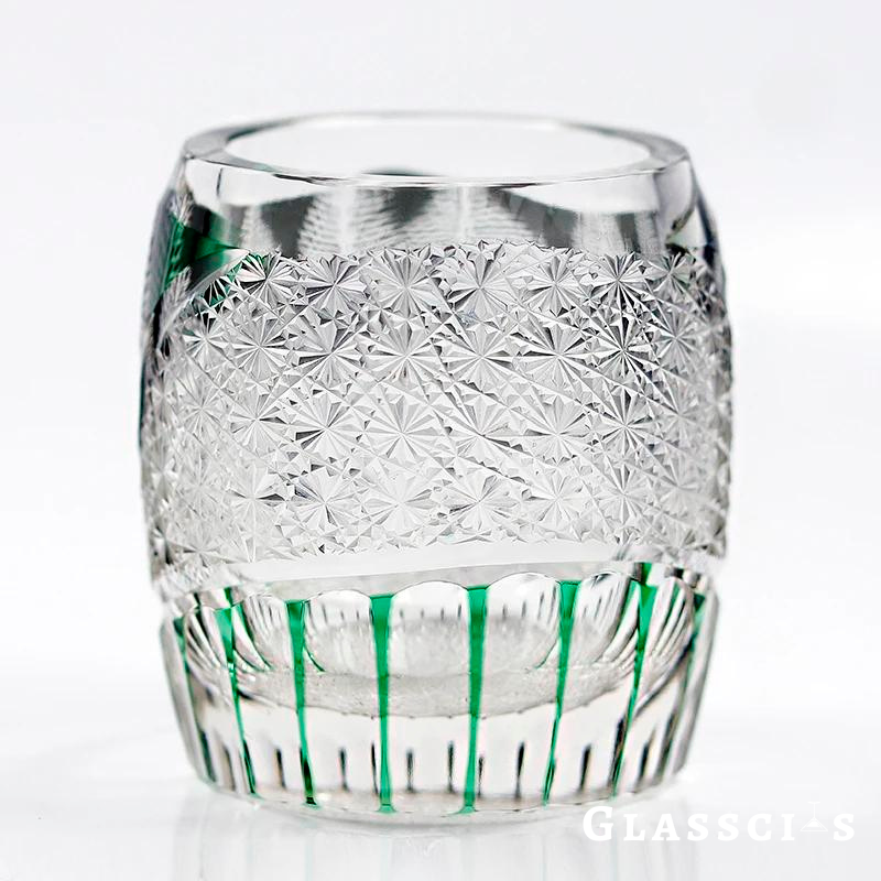 Japanese Winter Forest Edo Kiriko Whiskey Glass
