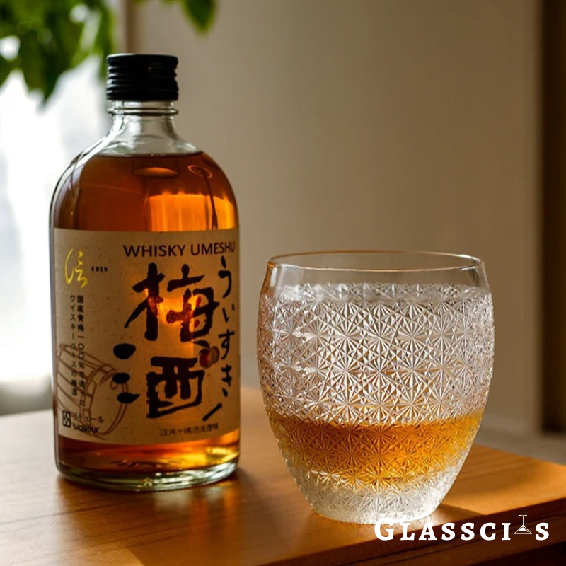 Baby's Breath Edo Kiriko Whiskey Glass