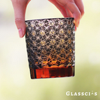 Glasscias's Starry Sky Edo Kiriko Glass: A celestial dance of stars