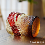 Japanese Wave Edo Kiriko Whiskey Glass