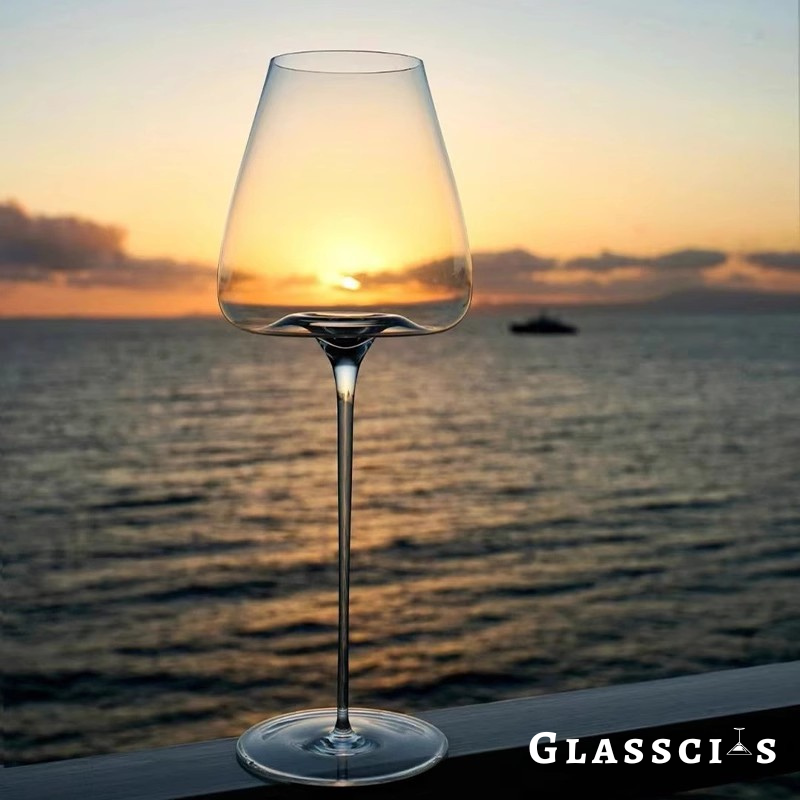 elegant white wine glasses