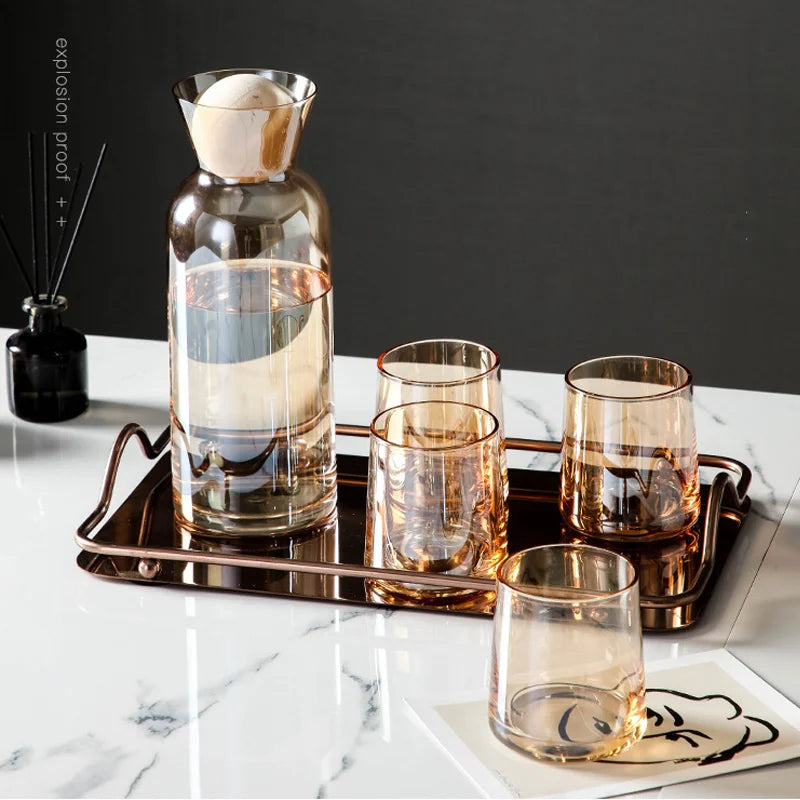 Autumn-themed carafe set for family gatherings