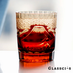 Mount Fuji Edo Kiriko Whiskey Glass
