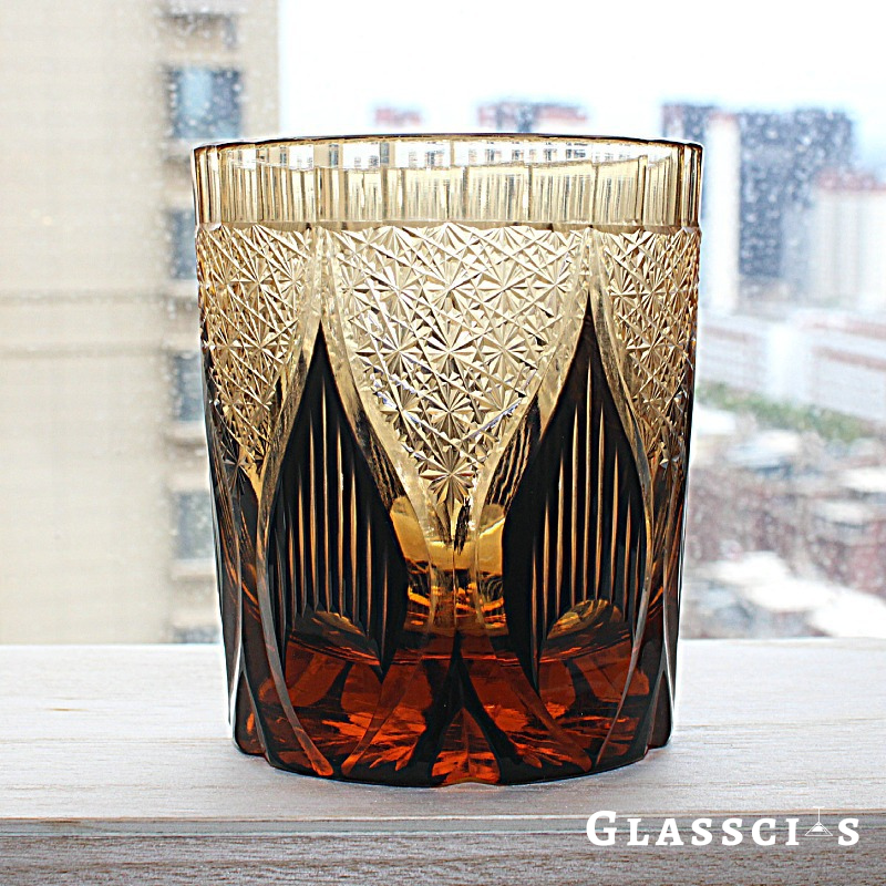 Flame Edo Kiriko Whiskey Glass