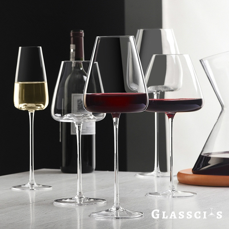 ultra thin flat bottom wine glasses with stem