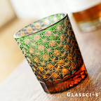 star design edo glass in green color