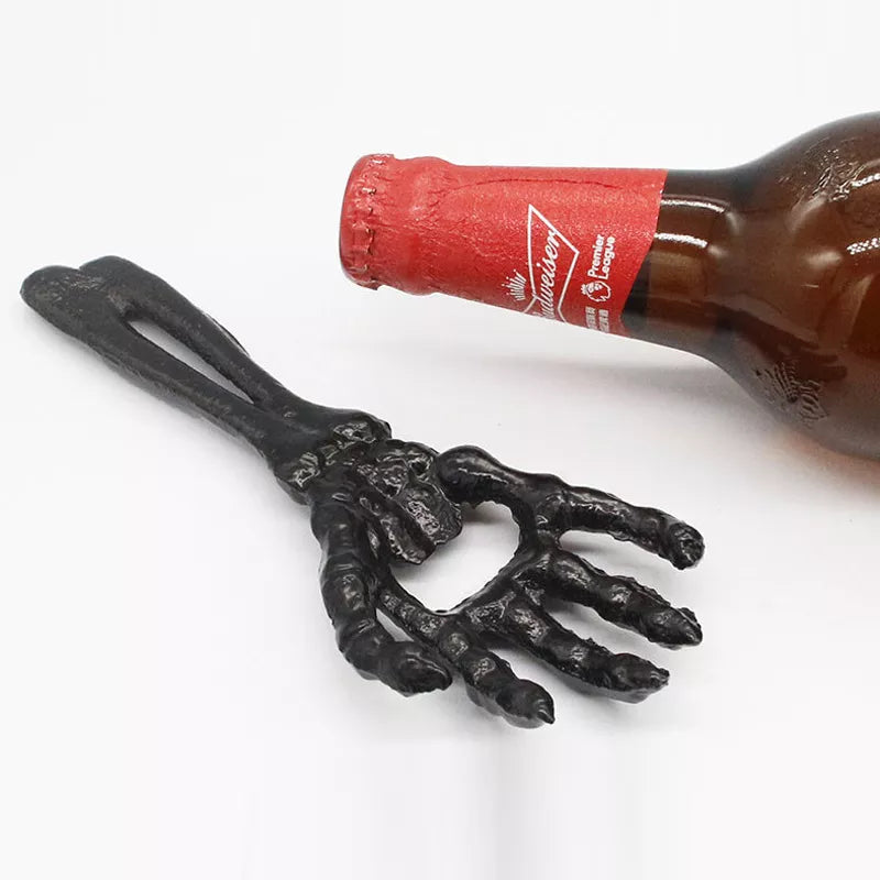 Black Skeleton Hands Bottle Opener