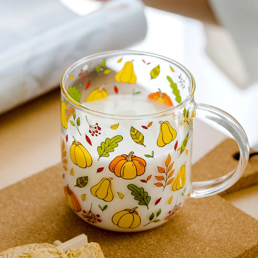 Pumpkin Heat-Resistant Glass Mug