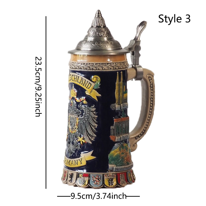 German beersteins by glasscias