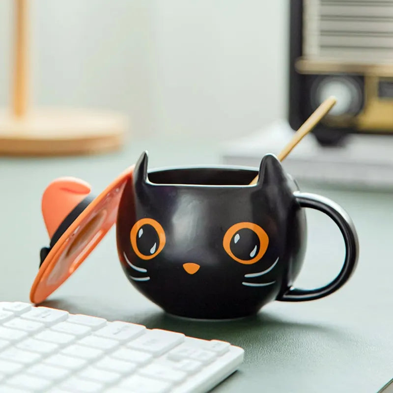 Black Meow Magic Mug
