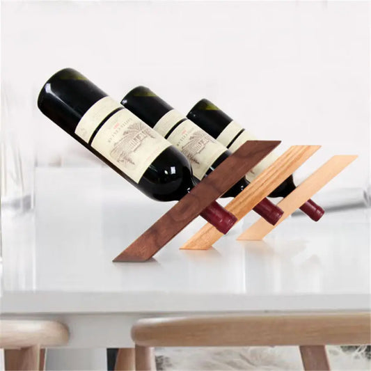 Balancing Wooden Wine Bottle Holder