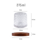 Classic Snowflake Rocking Whiskey Glass