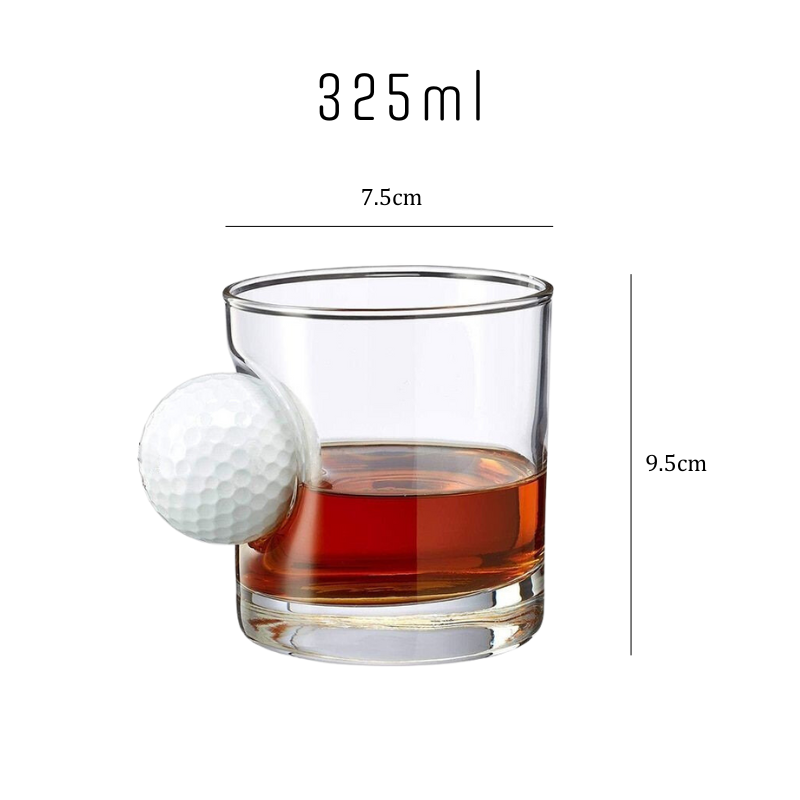 Hole in One Whiskey Glass