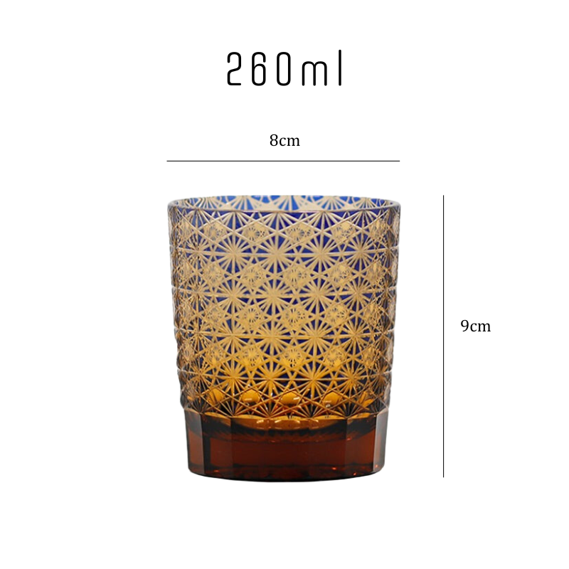 Japanese Starry Sky Edo Kiriko Whiskey Glass