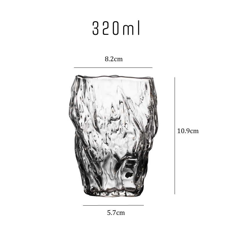 Japanese Irregular Tree Trunk Whiskey Glass