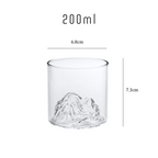 Japanese Mountain Terrain Whiskey Glass