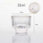 Textured Glass Sake Set
