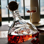 iceberg lead free crystal decanter by glasscias