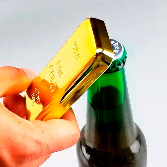 Gold Bar Bottle Opener