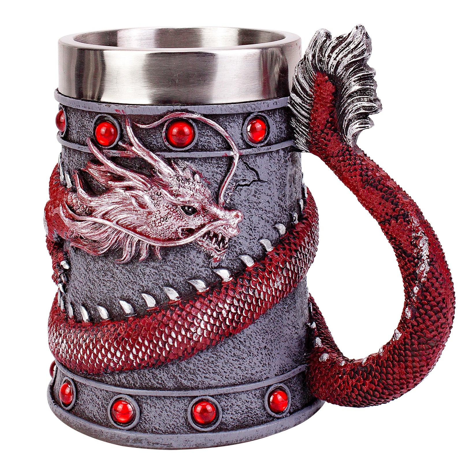 Elegant and refined dragon beer mug