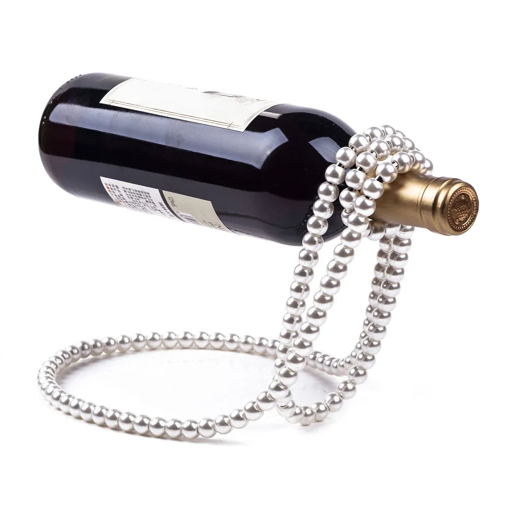Floating Pearl Wine Bottle Holder