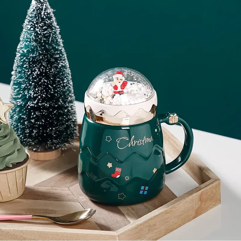 Christmas Santa Snowball Mug