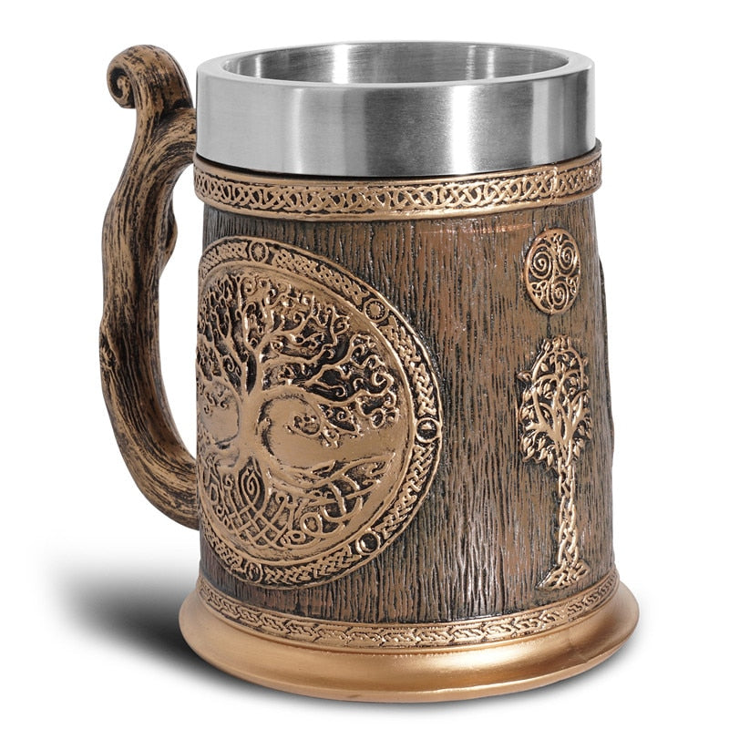 Norse mythology tankard mug by glasscias