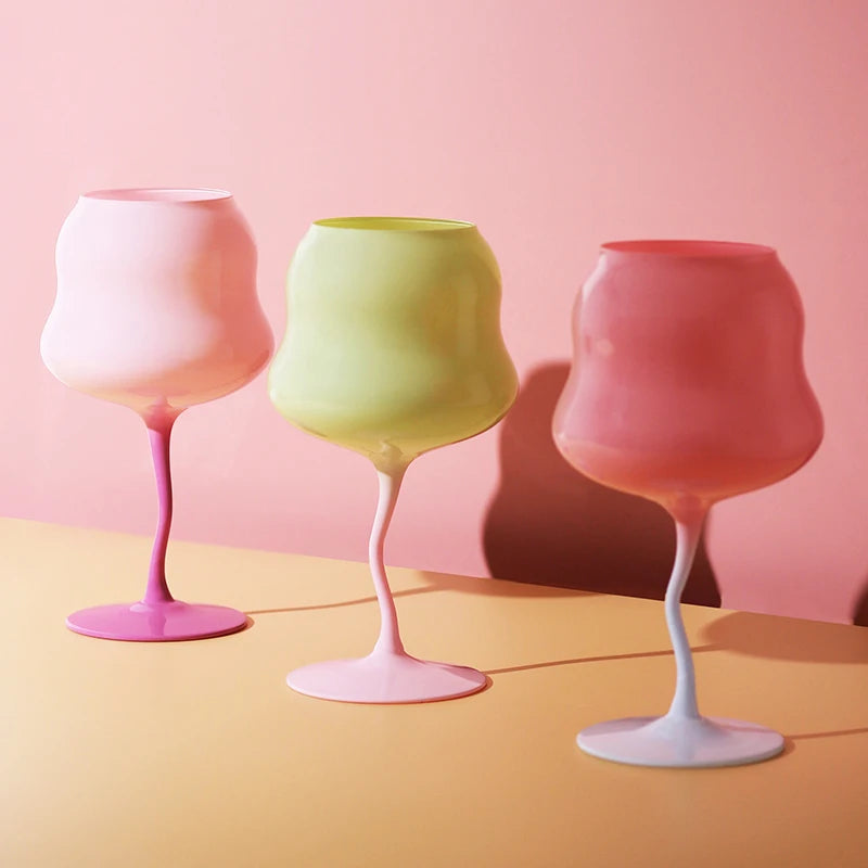 Creamy Macaron Wine Glass