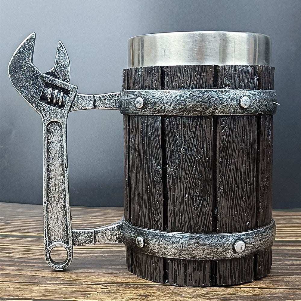 Norse Oak Beerspann Wooden viking mug
