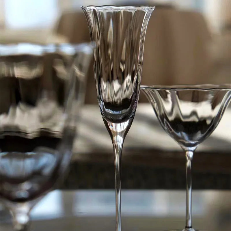 Vintage Flower Wine Glasses