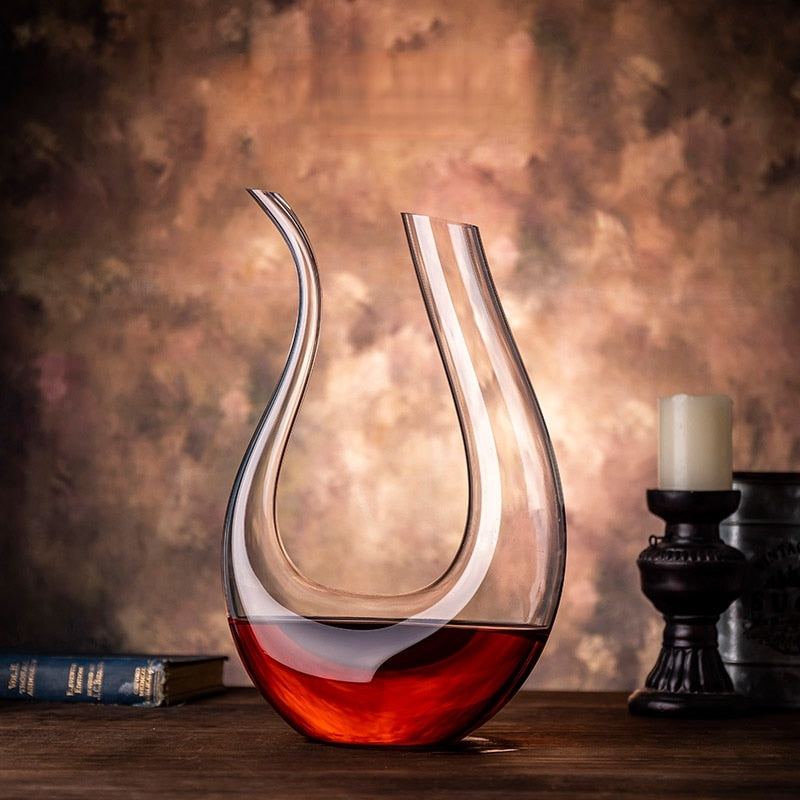 Buy elegant swan wine decanter